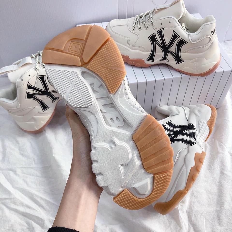 [Xả Kho] giày sneaker 𝐌𝐋𝐁 NY Vàng nam nữ full box, Giày 𝐌𝐋𝐁 NY, Giày Thể Thao Tăng Chiều Cao 𝐌𝐋𝐁 NY Vàng Hot Nhất 2021