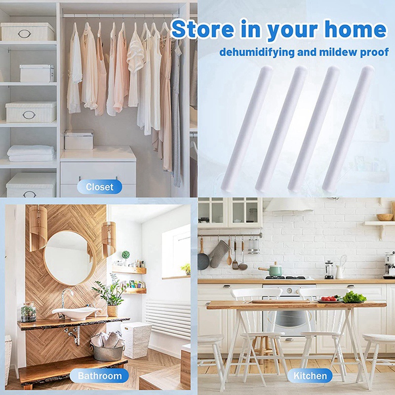 Set 4 Que Diatomite Hút Ẩm Làm Sạch Thấm Hút Nước Cho Máy Giặt