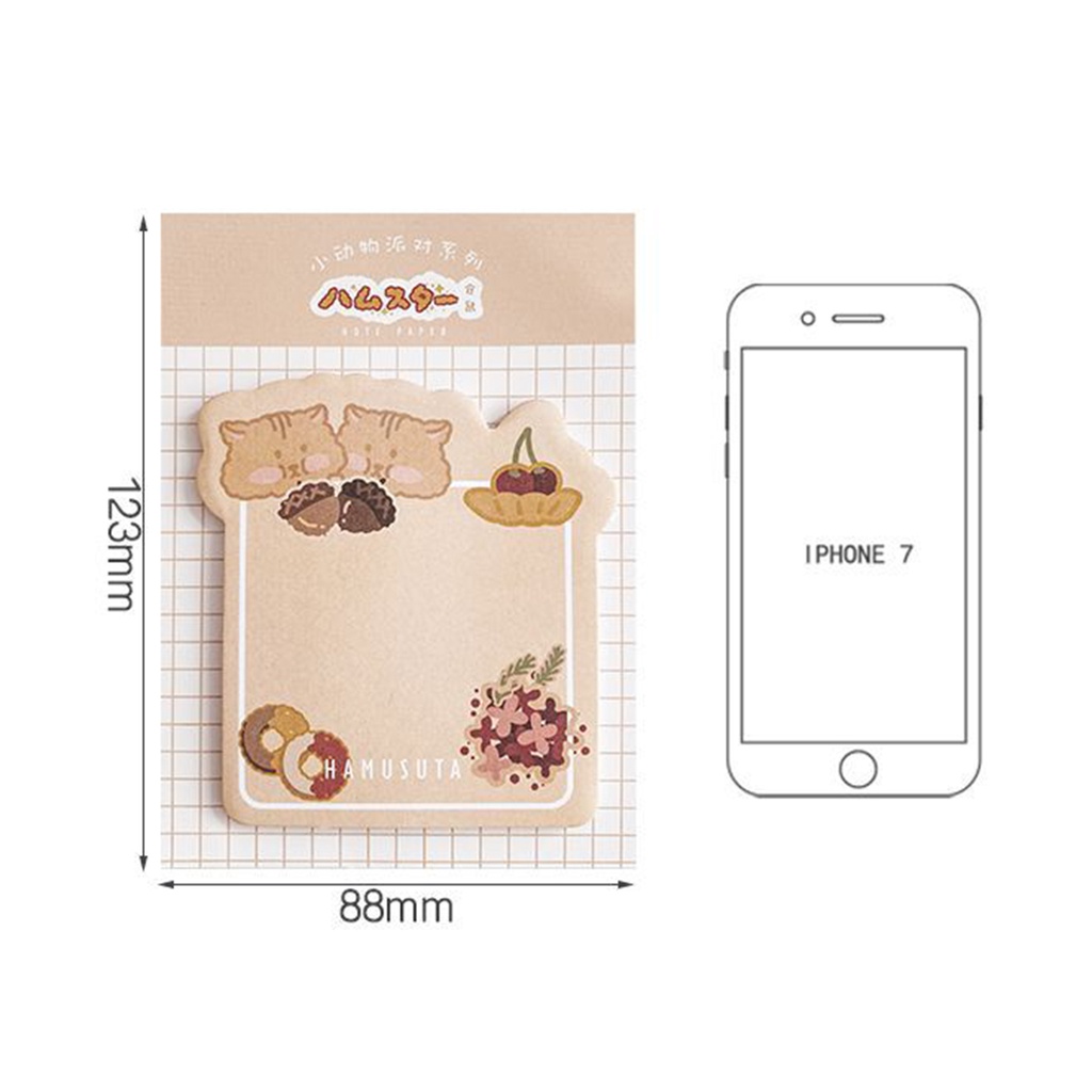 Dễ thương Đáng yêu Ghi chú dính Bài đăng Sách Notepad Ghi nhớ Nhãn dán Văn phòng phẩm Dễ thương Tấm ghi nhớ Hàn Quốc