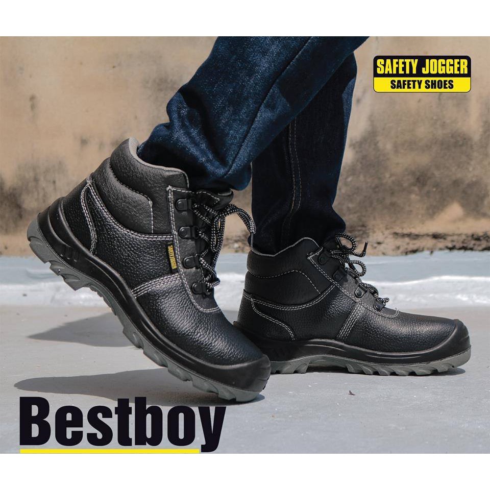 Giày bảo hộ lao động nam Jogger Bestboy S3 cổ cao da bò,  chống đinh/ nước/ trượt. Giày công trình dáng thể thao - XSAFE | BigBuy360 - bigbuy360.vn