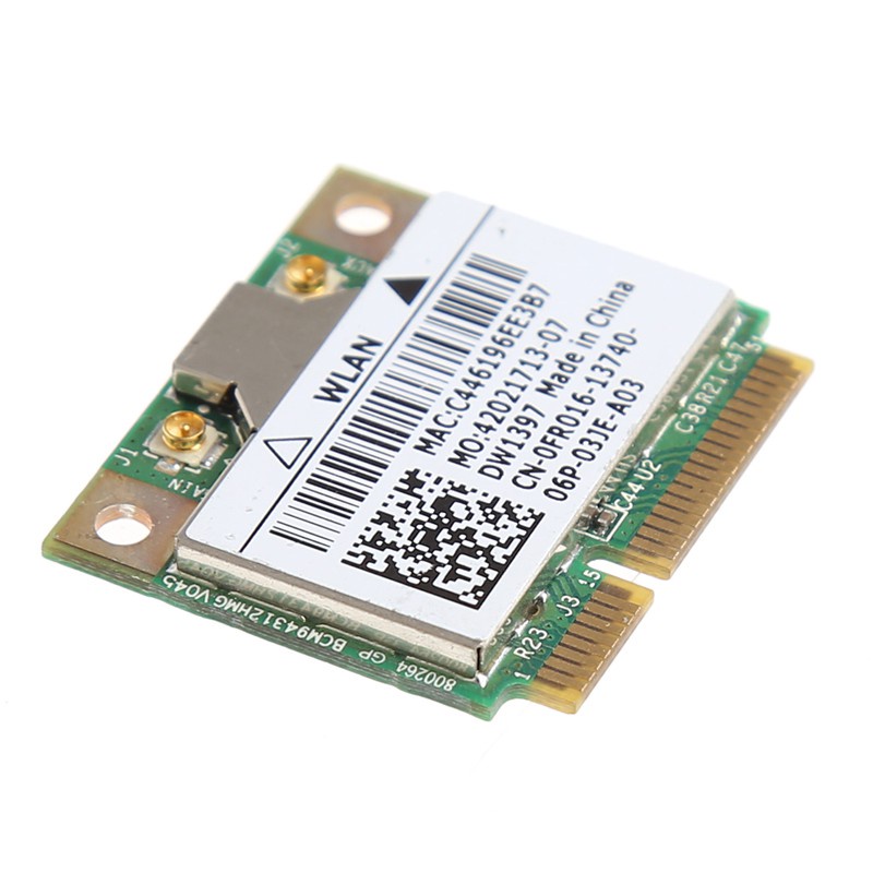 Card wifi không dây mini PCI-E 54M cho Dell DW1397 0KW770 Broadcom BCM94312HMG2L
