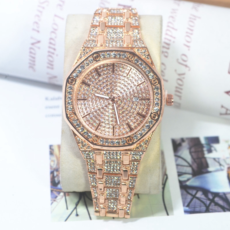Đồng hồ thạch anh đính kim cương nhân tạo chất lượng cao thời trang cho nữ | BigBuy360 - bigbuy360.vn