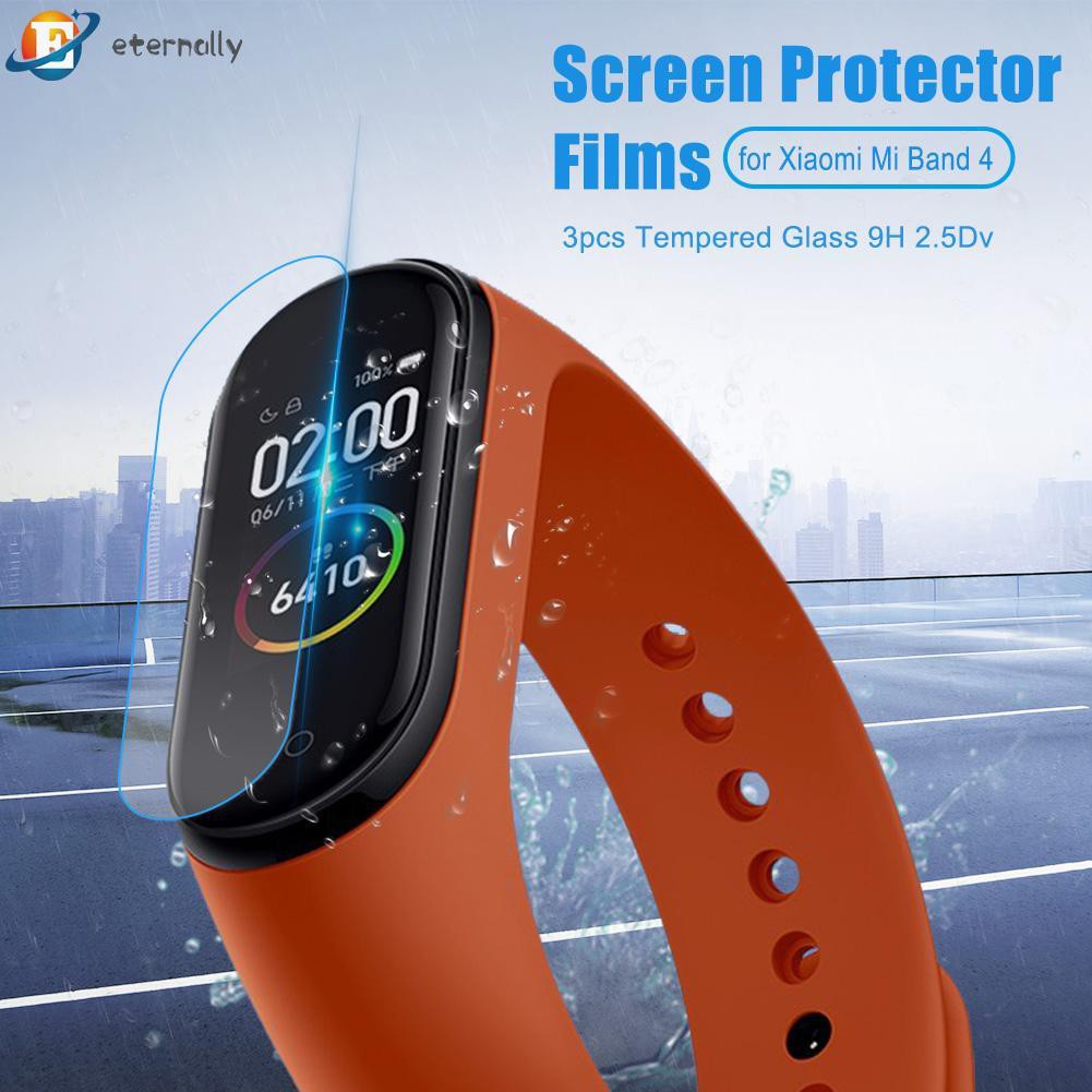 Set 3 Kính Cường Lực 1.14 2.5d Chuyên Dụng Cho Xiaomi Mi Band 4