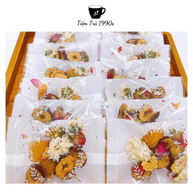 Combo 20 Gói Trà Dưỡng Tâm Ngủ Ngon Hỗ Trợ Giấc Ngủ Trà Thảo Mộc Tiệm Trà 1990s