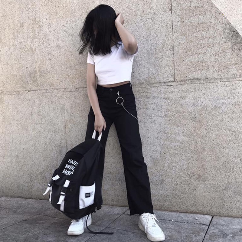 ÁO THUN CROPTOP TRƠN ÔM BODY - CỔ TRÒN