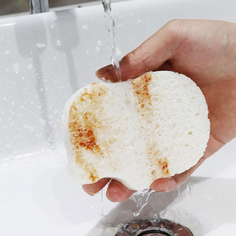 Set 5 Miếng Xốp Cotton Nén Chống Dính Dầu Đa Năng Họa Tiết Hoạt Hình Cho Nhà Bếp