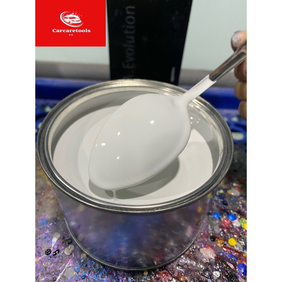 Trắng Chevrolet (2016-2020) - Sơn 2K màu tự bóng (bộ lon 0.5kg + cứng 125g)
