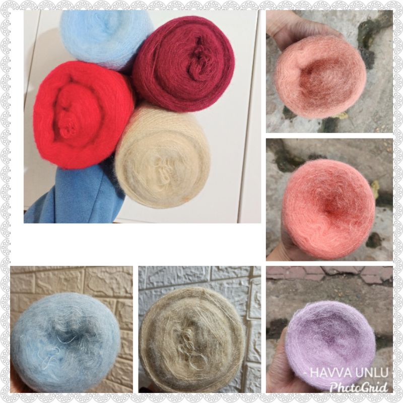 Len Mohair sợi nhỏ siêu ấm siêu dôi sợi