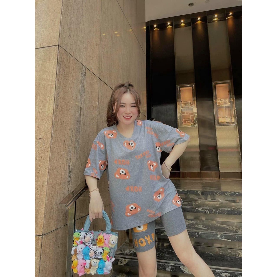 Đồ bộ nữ ngố, bộ lửng,đồ bộ đùi, đồ mặc nhà bộ đi chơi dạo phố đẹp dễ thương