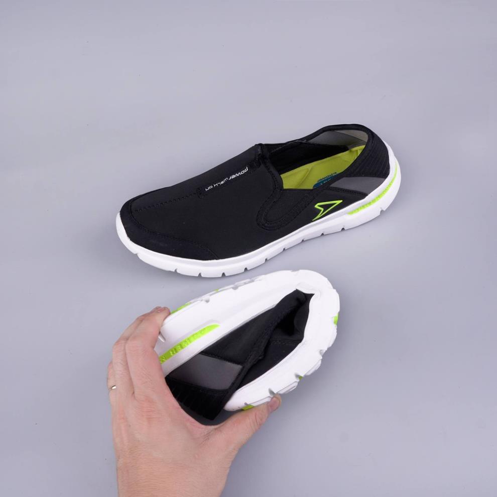GIÀY SLIPON VẢI POWER XUẤT DƯ- ĐEN :