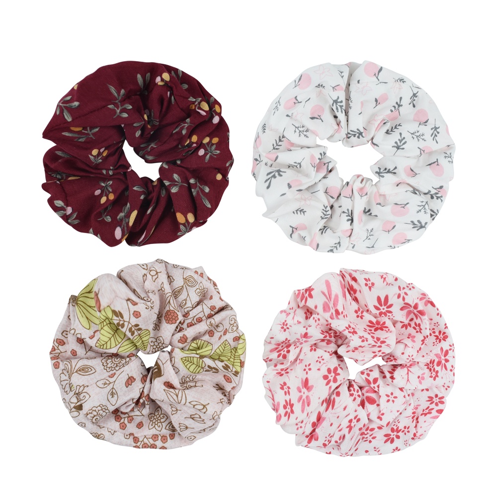 Scrunchies to buộc tóc họa tiết hoa nhí Tomato Handmade