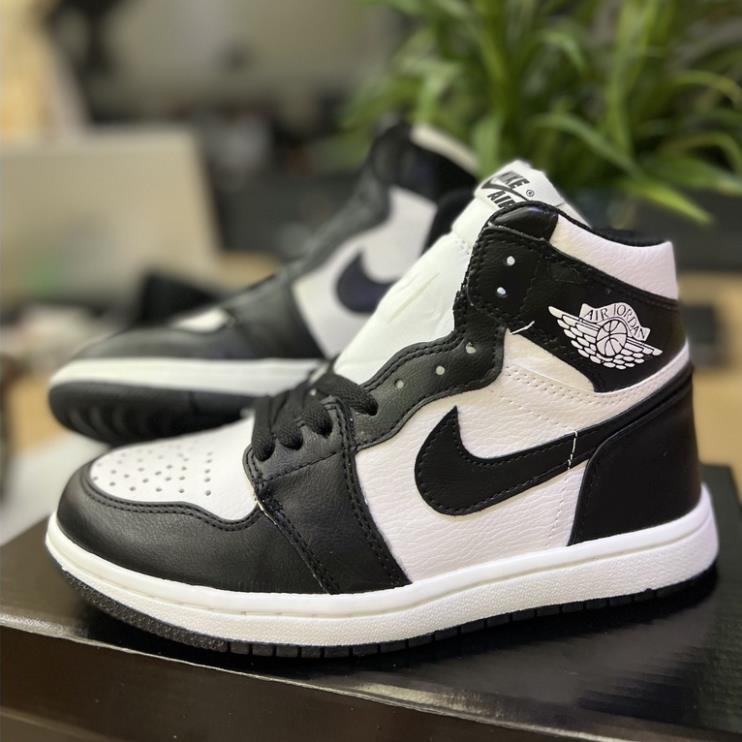 🔥shopgiaykiencuong🔥Giày Jordan Panda Cao Cổ Đen Trắng ,Giày Jordan Panda Cổ Cao Full Size box bill đ
