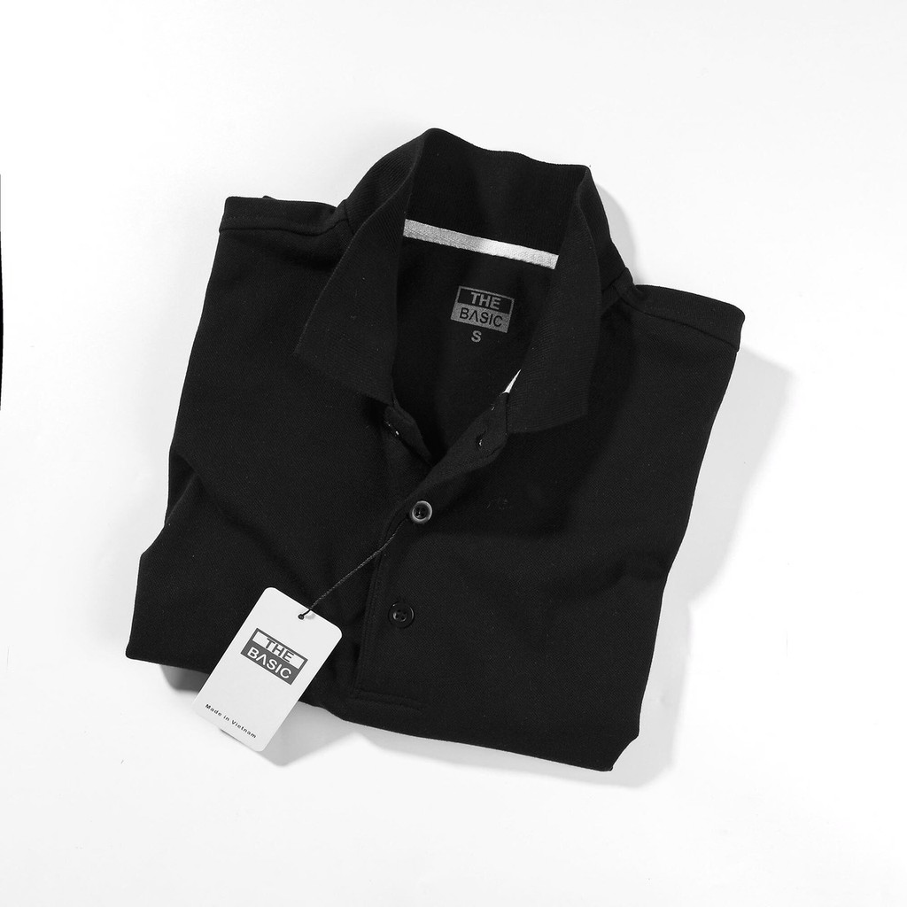 Áo Thun Nam Polo Có Cổ Hai Màu Trắng Đen Co Giãn Tốt | BigBuy360 - bigbuy360.vn
