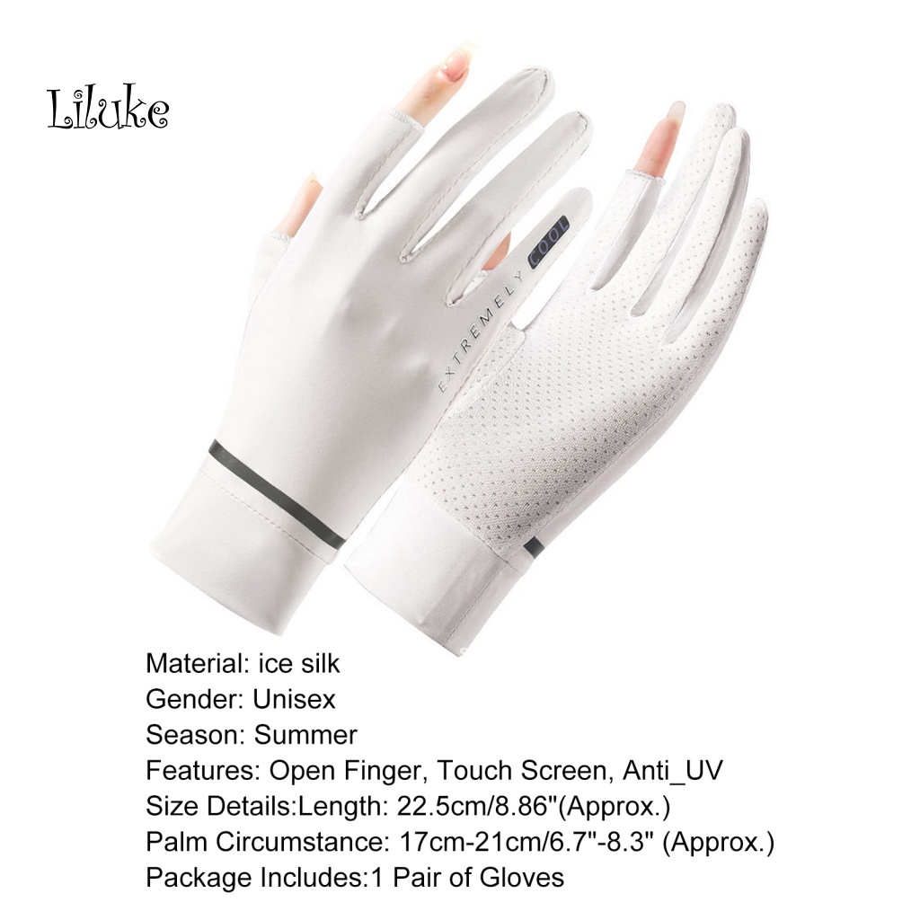 Đôi Găng Tay Mùa Hè Co Giãn Tốt Màu Sắc Xinh Xắn