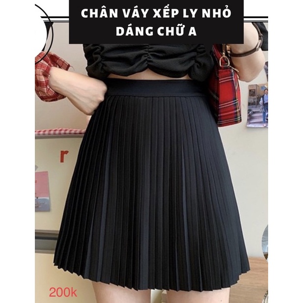 Chân váy quần dập ly