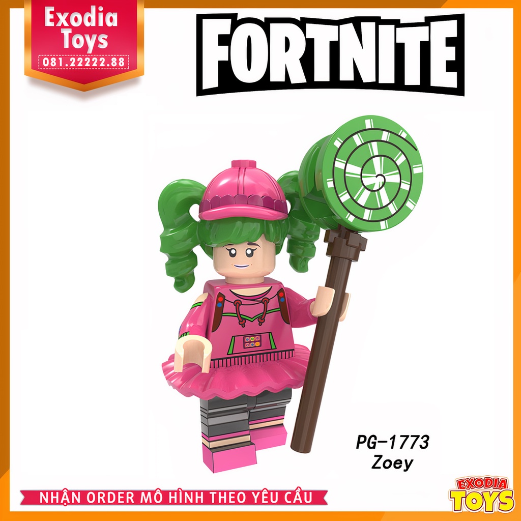 Xếp hình Minifigure Nhân vật trò chơi sinh tồn Fornite - Đồ Chơi Lắp Ghép Sáng Tạo - POGO PG8203