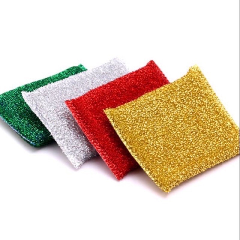 Combo 4 miếng cước rửa chén kim tuyến siêu sạch, tạo bọt nhiều