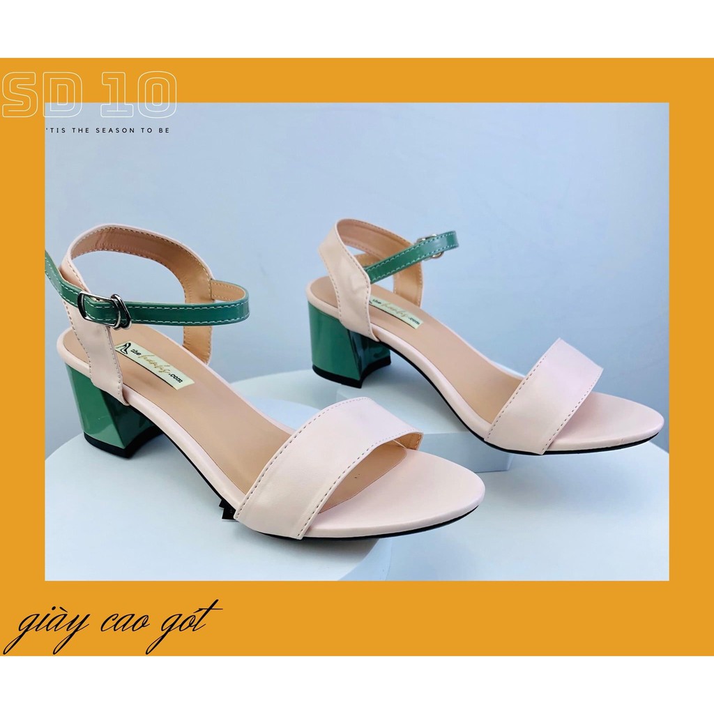 [SALE] Giày cao gót quai ngang đế vuông 5 phân. Sandal cao gót 5 phân chất lượng. Giày cao gót 5 phâ