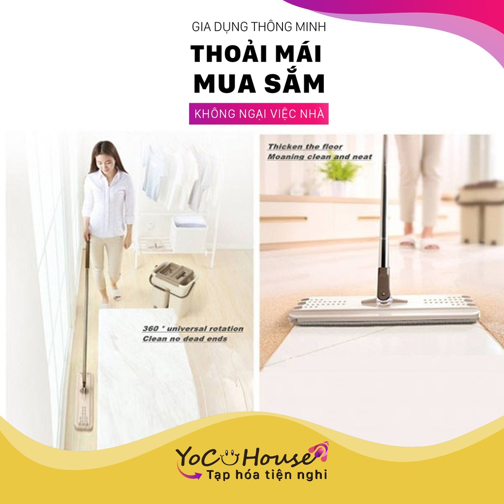 Cây lau nhà dành cho bộ vắt phẳng chữ nhật - YenjHouse