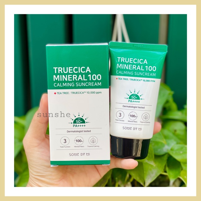 Kem chống nắng cho da mụn Some By Mi Truecica Mineral 100 Calming Suncream SPF 50+ PA++++