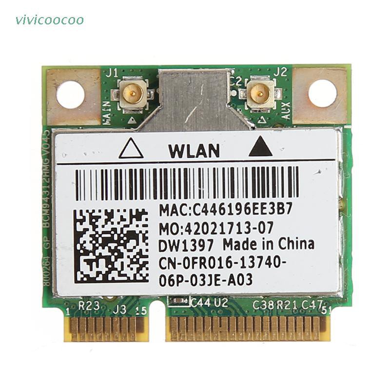 (Hàng Mới Về) Card Wifi Mini Pci-E 54m Cho Dell Dw1397 0kw770 Broadcom Bcm94312Hmg2L