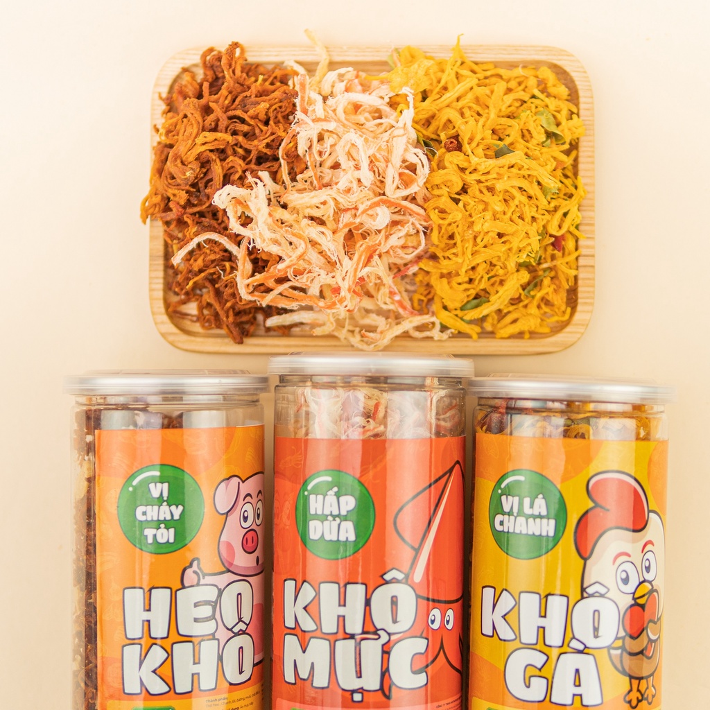 Khô heo cháy tỏi lọ 250g ANTAMAX, ăn vặt ngon và sạch mỗi ngày.