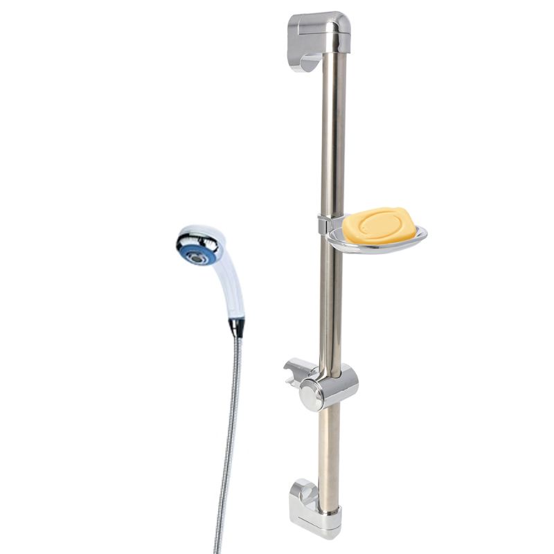 Đầu Vòi Hoa Sen Bằng Thép Không Gỉ Kèm Hộp Đựng Xà Phòng Có Thể Điều Chỉnh