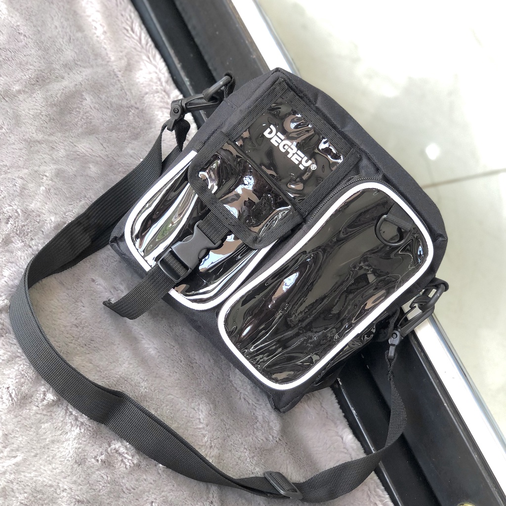 Túi đeo chéo Degrey Mini Shoulder Bag thời trang nam nữ đi chơi đi du lịch đen phong cách ulzzang local brand Gin Store