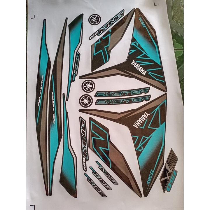 tem rời ex 150 mxking 2019 chế xanh đen