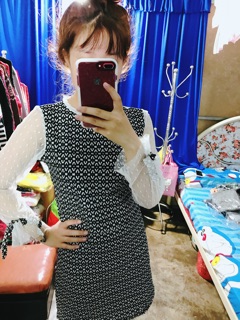 Váy tiểu thư hình thật tự chụp