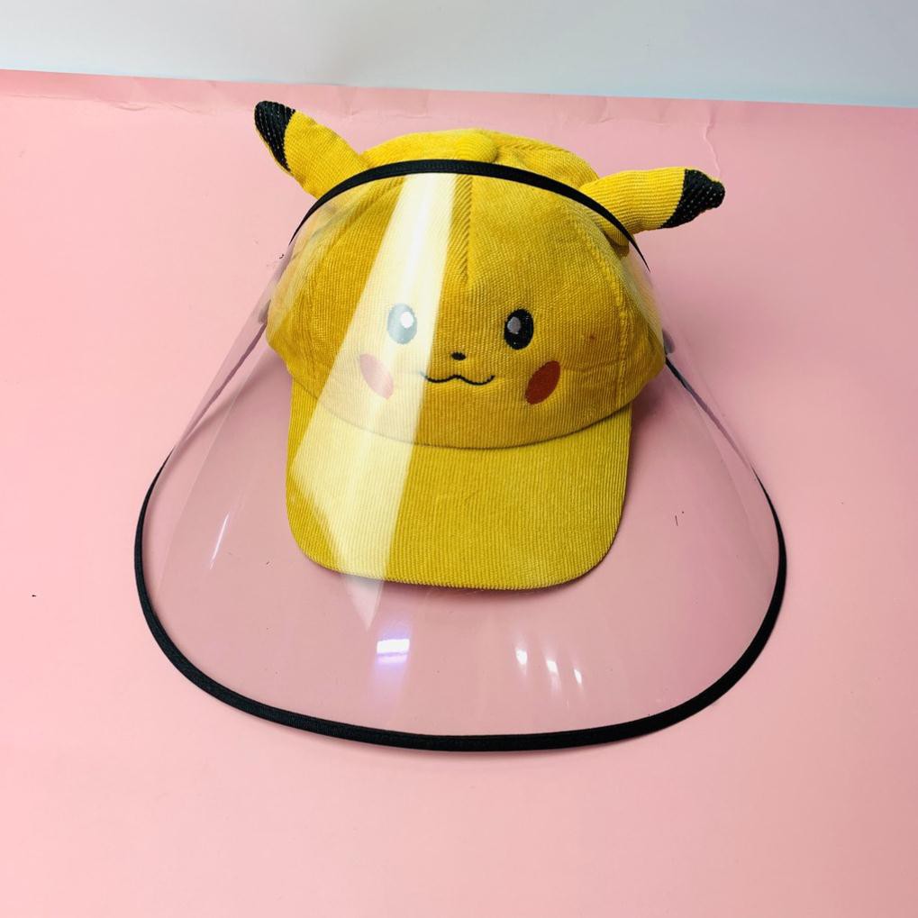 Nón Tai Bèo Chống Dịch Cho Bé, Mũ Có Kính Che Bụi, Chắn Gió, Côn Trùng Bay Vào Mặt Bé