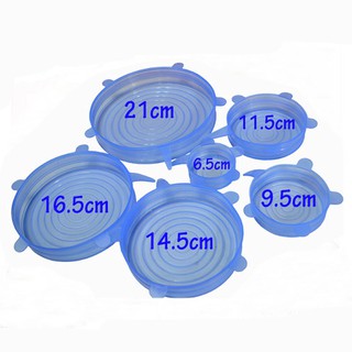 SET 6 NẮP SILICONE BẢO QUẢN THỰC PHẨM(RẺ MÀ CHẤT)
