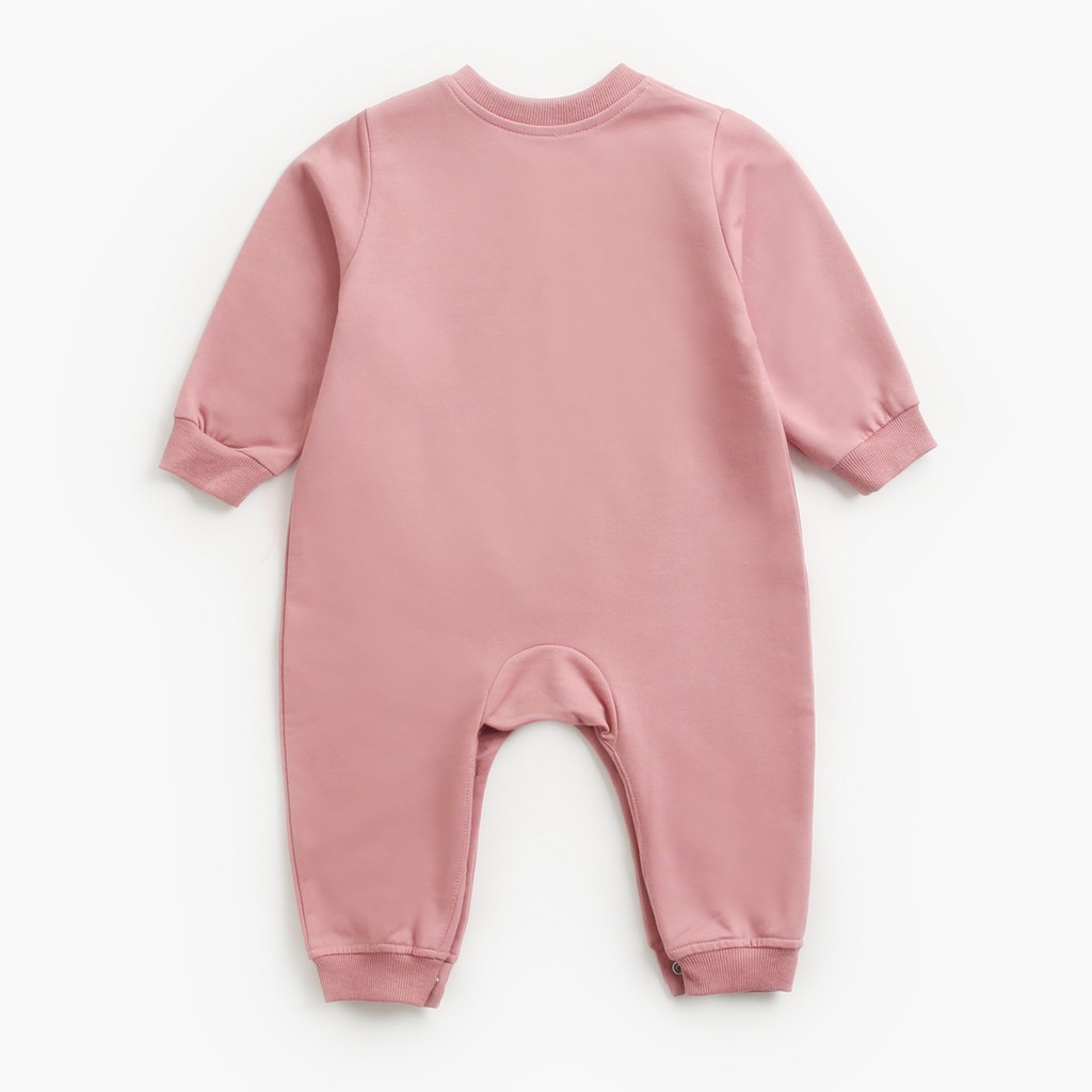 Áo liền quần SANLUTOZ cotton tay dài họa tiết hoạt hình đáng yêu thời trang dành cho trẻ sơ sinh