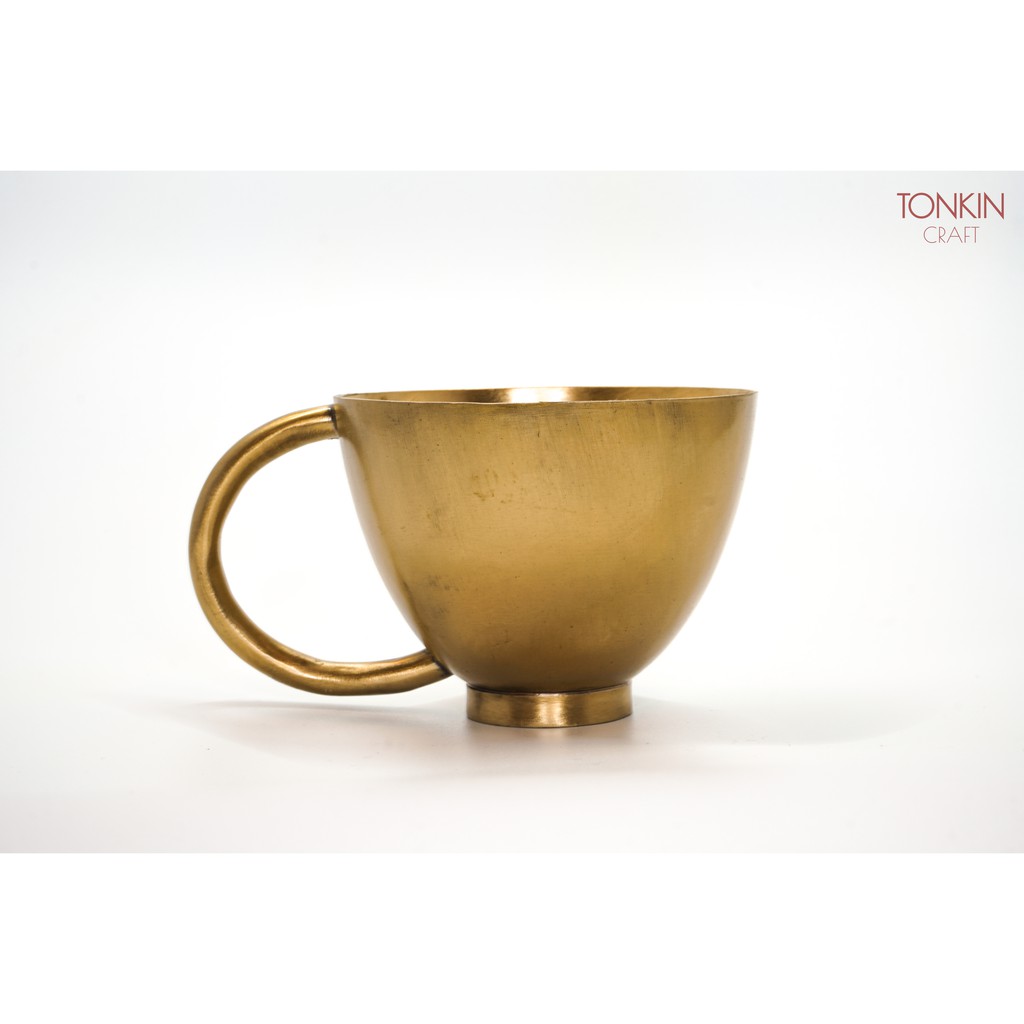 Cốc nước bằng đồng, cốc đồng, cốc đồng thau an toàn sức khỏe, quà tặng