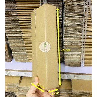 COMBO 50 THÙNG CARTON 25x10x4 CM cỡ nhỏ GIÁ RẺ - BAO BÌ XANH -HỘP GIẤY dùng đóng hàng, chuyển đồ, lưu trữ đồ đạc