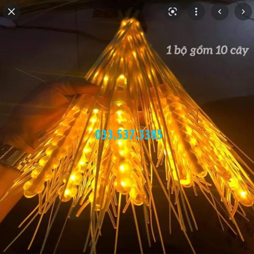 Đèn led trang trí, đèn nháy trang trí bông lúa vàng mang lại may mắn