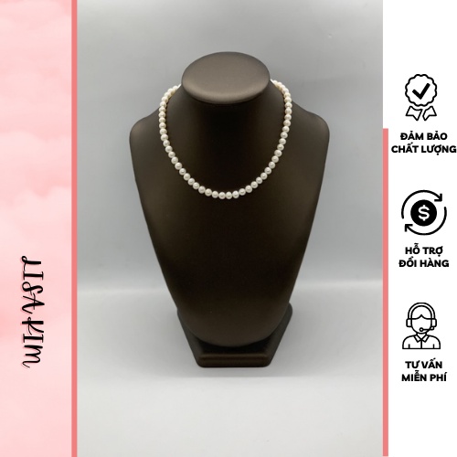 Vòng cổ trai thật size 6-7 li xà cừ đẹp