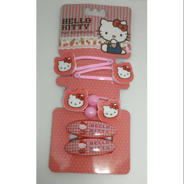 Hellokitty Bộ Kẹp Tóc Hình Hello Kitty Xinh Xắn Cho Bé Gái