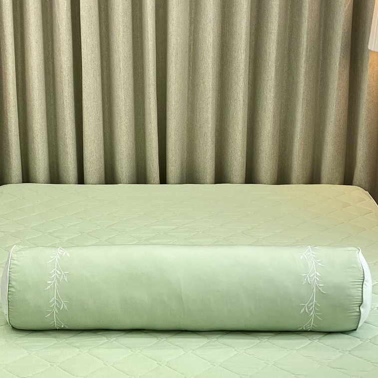 Vỏ gối ôm Hàn Quốc K-Bedding By Everon Microtencel KMTS Thêu họa tiết 80x100cm