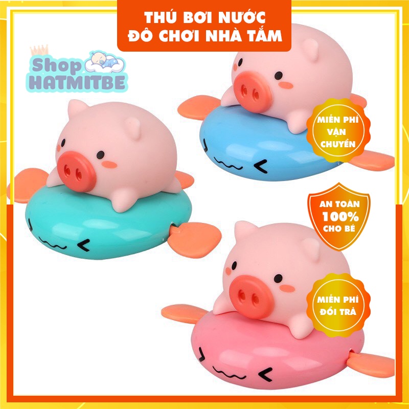 Thú bơi dưới nước ngộ nghĩnh , đồ chơi nhà tắm cho bé vặn dây cót