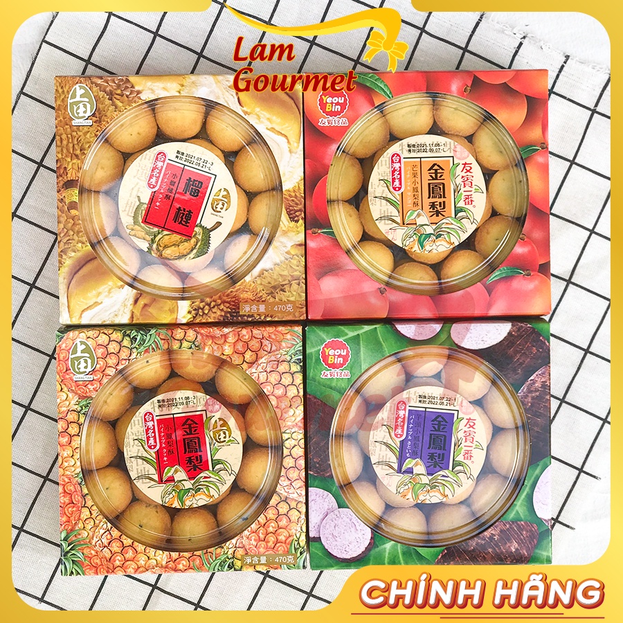 Bánh Dứa Đài Loan/ Sầu Riêng Nhân Dẻo Nhập Khẩu Cao Cấp 470g -  Lam Gourmet