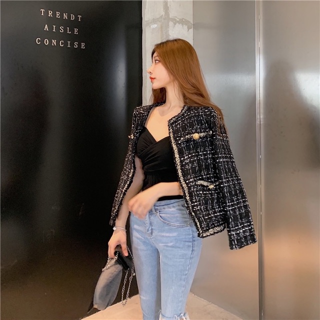 Áo khoác dạ tweed