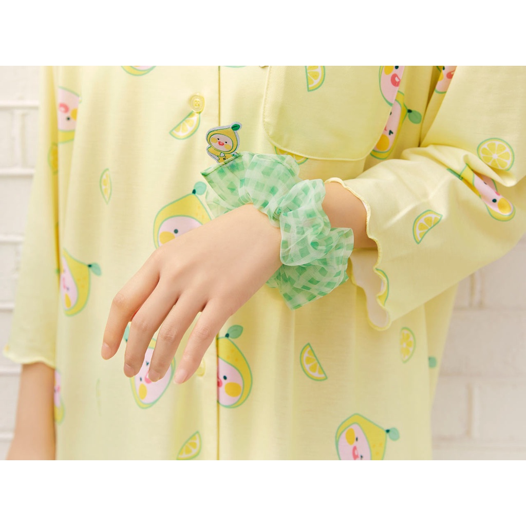 Dây Chun Lemon Terrace Ryan Apeach Kakao Friends - Màu Vàng/Màu Xanh