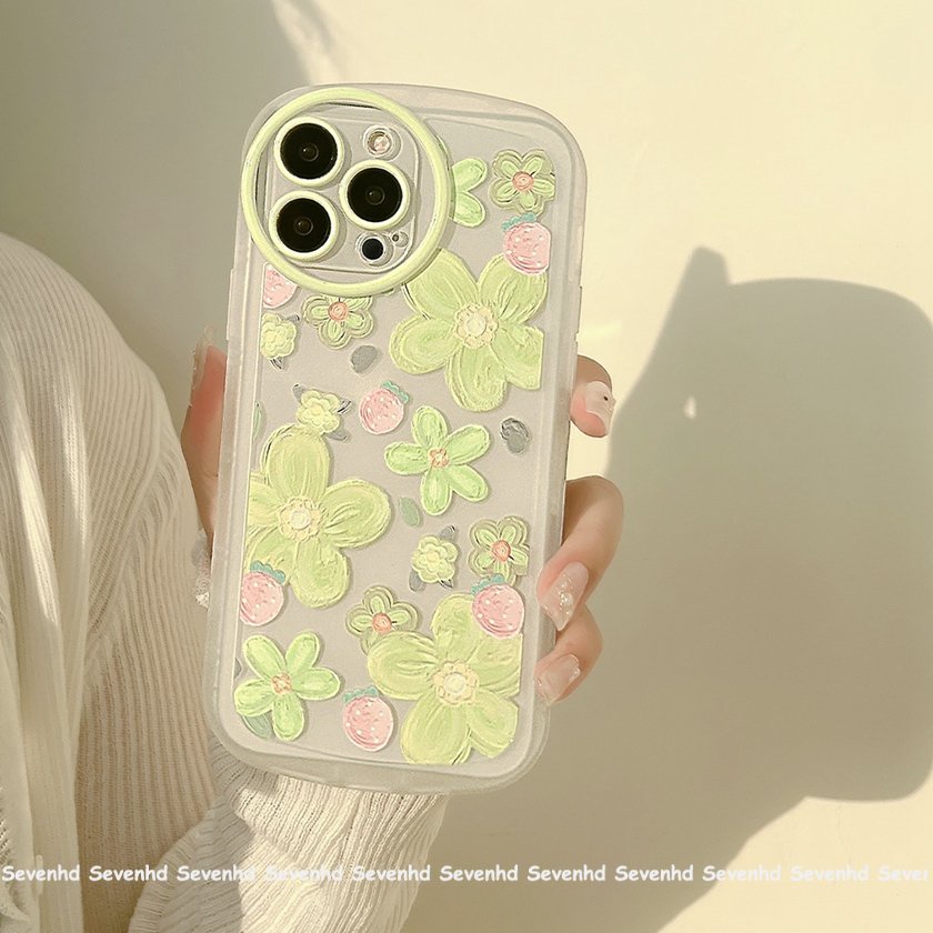 Ốp Điện Thoại Mềm Trong Suốt Họa Tiết Hoa Mắt To Cho iPhone 14 13 12 11 Pro Max X XR Xs Max 8 7 Plus SE 2020
