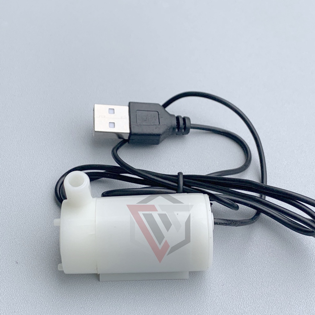 Máy bơm mini bơm chìm siêu nhỏ 3V-5V bơm mạnh và êm lưu lượng 96 lít một giờ