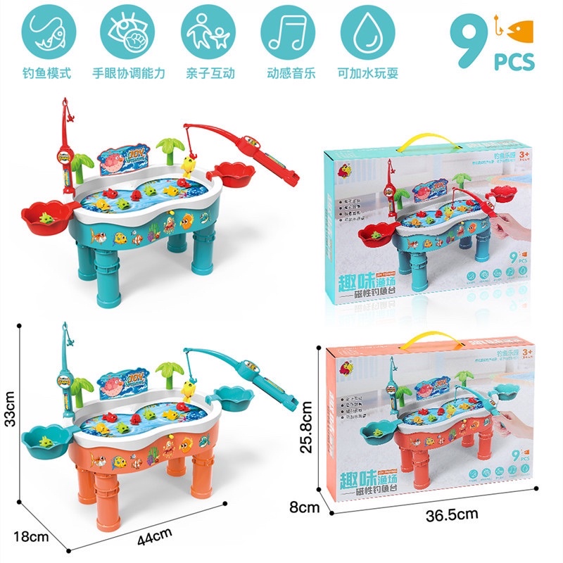 Hồ câu cá đồ chơi có thể cho nước vào chơi