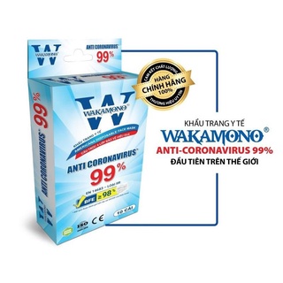 Wakamono khẩu trang y tế 4 lớp - diệt 99%virus corona -1 hộp 10 cái