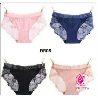 Combo 10 quần lót đúc su pha ren đồ lót sexy Ql06