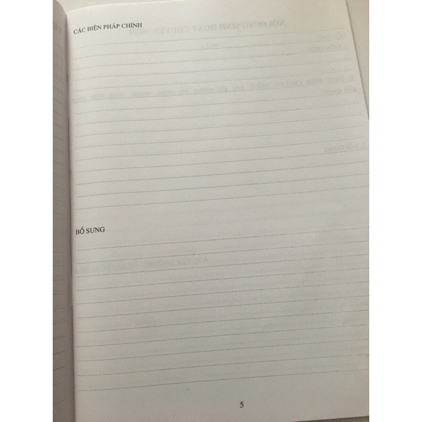 Sổ Sinh Hoạt Chuyên Môn