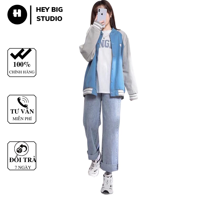 Quần jean nữ baggy cạp chun, quần bò nữ ống suông rộng, điều chỉnh eo linh hoạt, chất bò cao câp NS 01